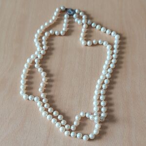 Vintage Cream Faux Pearl Necklace